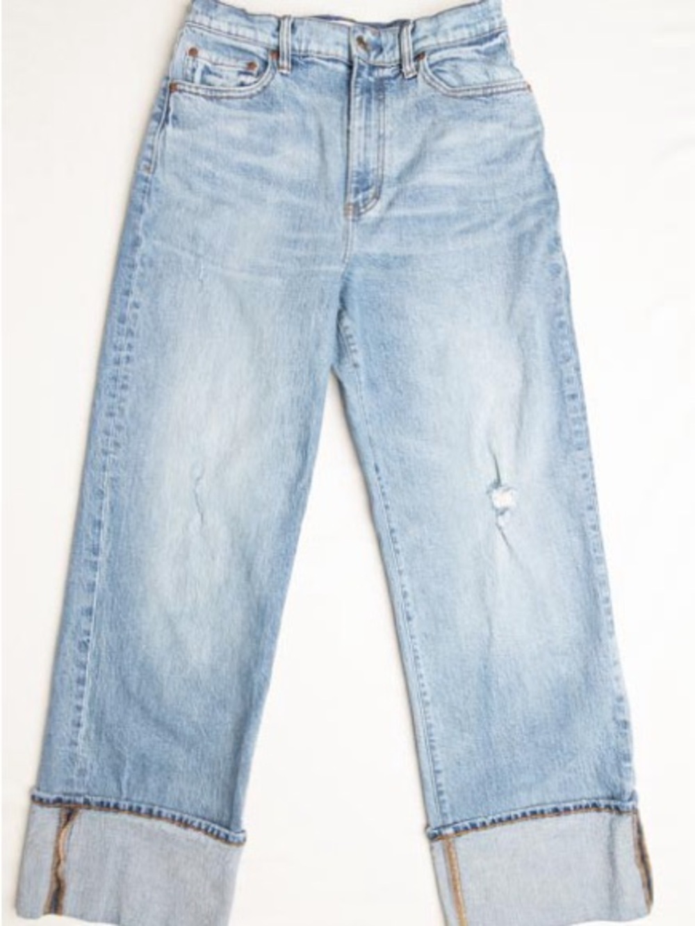 Daze Light Wash Cropped Wide-Leg Jeans